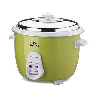 Bajaj RCX 1.8 Duo Double Bowl 1.8 L Multifunction Rice <em class="search-results-highlight">Cooker</em> (Green)