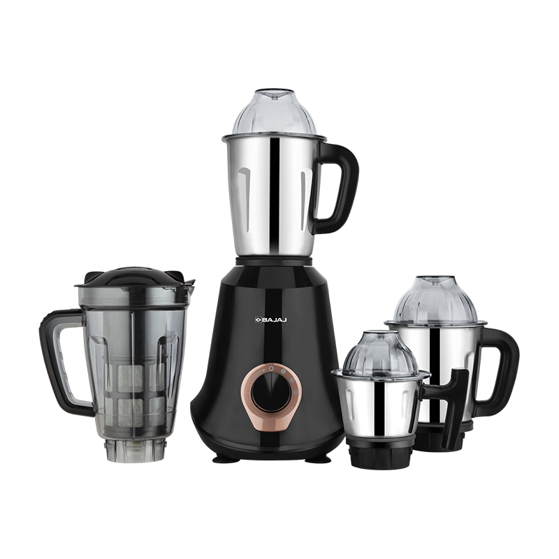 Bajaj Military Series Glamore 4 Jar 1000W Jet Black Mixer Grinder