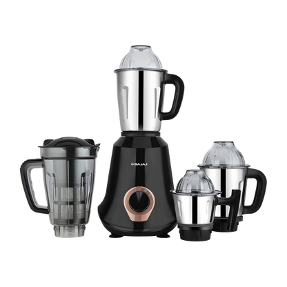 Bajaj Military Series Glamore 4 Jar 1000W Jet Black Mixer Grinder