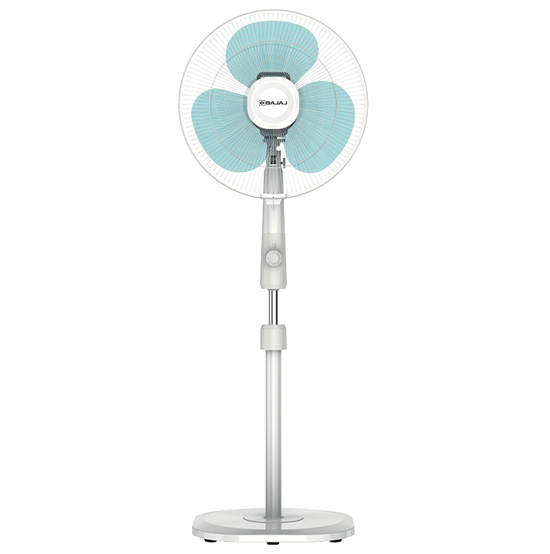 FUZION 400mm White BlueTint Pedestal Fan