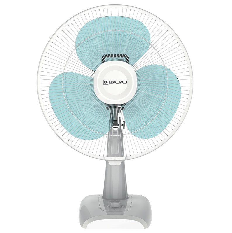 FUZION 400mm White BlueTint Table Fan