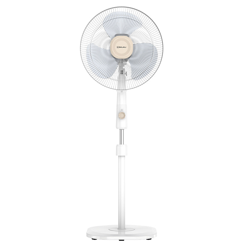 FUZION 400mm White & Beige Pedestal Fan