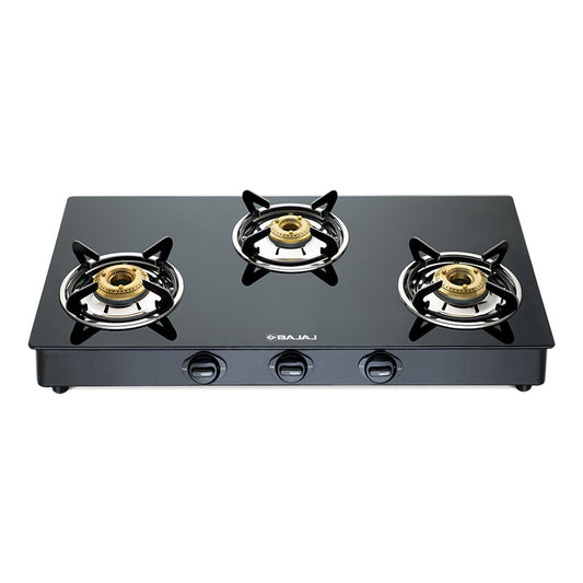 Bajaj 3BRGP6 - 3 Burner Glass Gas Stove