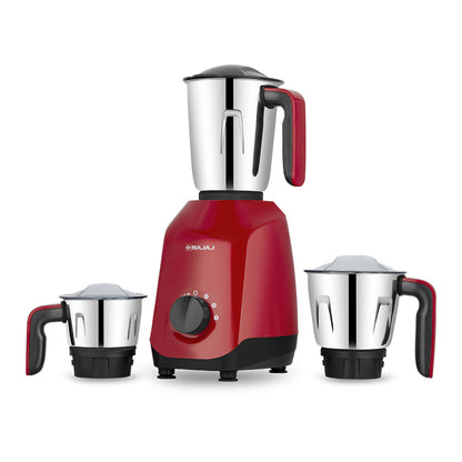 Bajaj Ninja Series EleganceMax 500W Red Rage Mixer Grinder