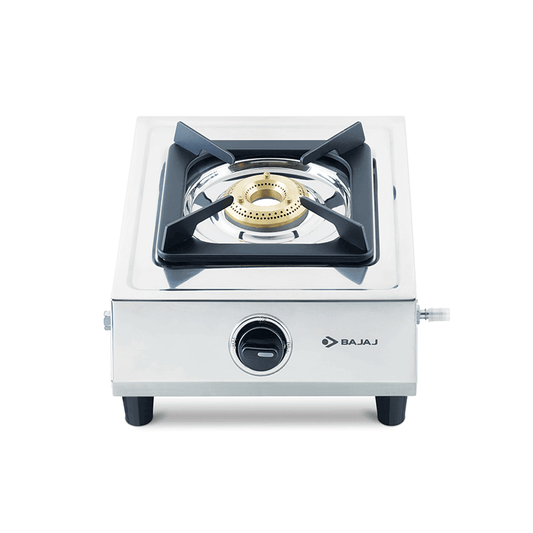 Bajaj 1BRSS6 One Burner Gas Stove (Silver)