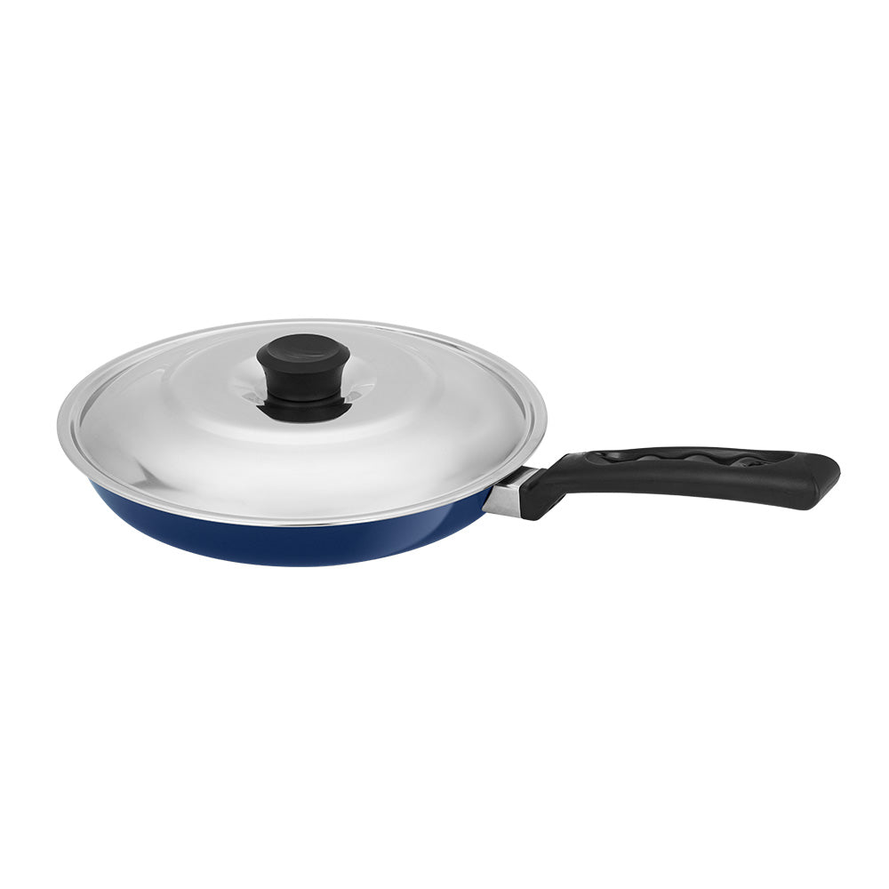 NutriHealth Tapered Fry Pan with SS Lid 24 cm