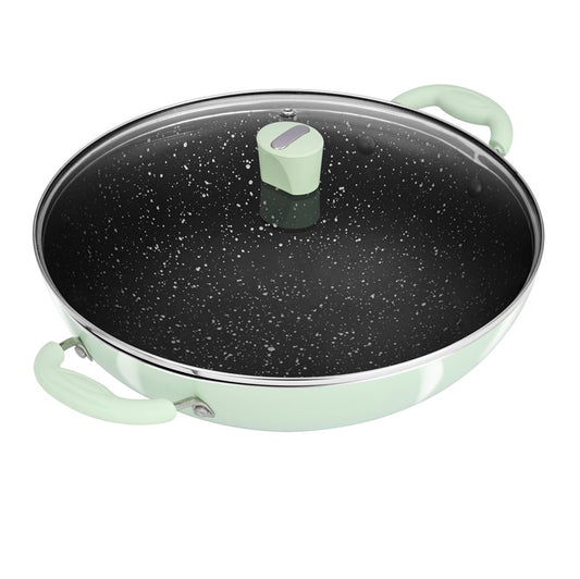 NutriHealth Pro Induction base Kadhai with Glass Lid