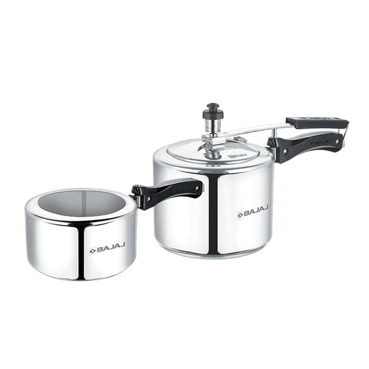 Bajaj New Shakti 2 Pc Inner Lid ILPC Combo: 2L and 3L Inner Lid Pressure Cooker Combi