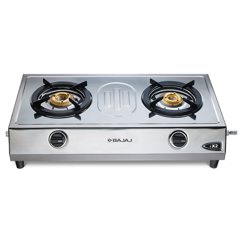 Bajaj iX2 - 2 Burner Stainless Steel Automatic Gas Stove