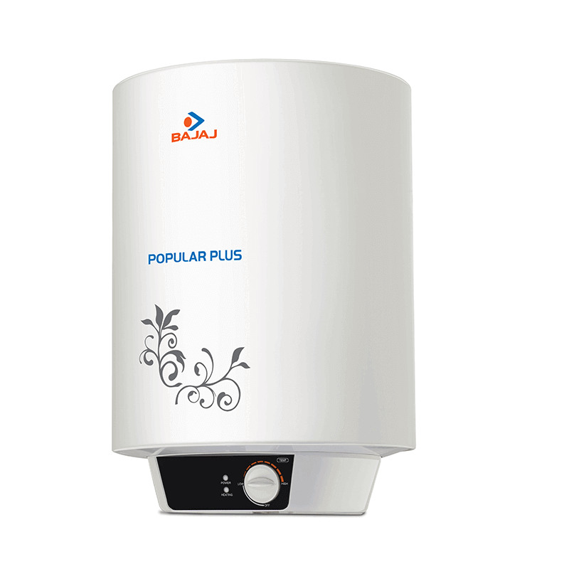 Bajaj Popular Plus 15-Litre Vertical Storage Water Heater (White)