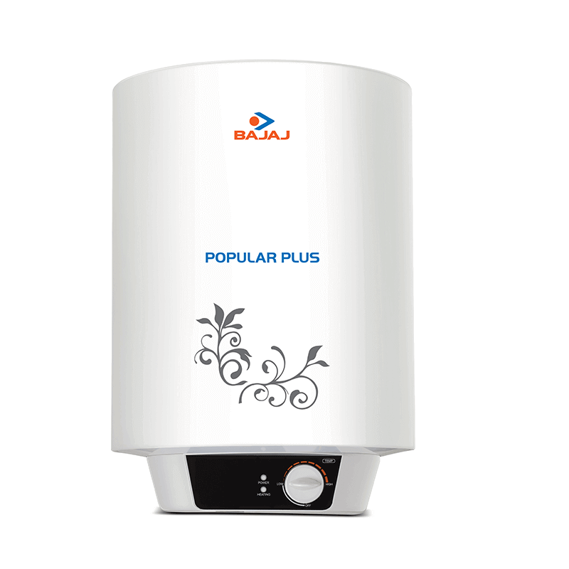 Bajaj Popular Plus 25-Litre Vertical Storage Water Heater (White)