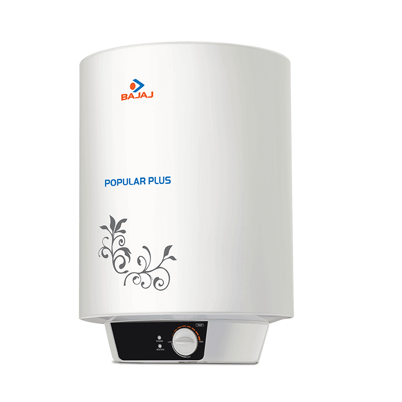 Bajaj Popular Plus 25-Litre Vertical Storage Water Heater (White)