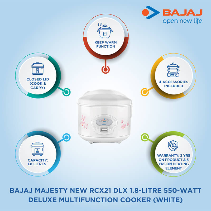 Bajaj Majesty RCX21 Deluxe Multifunction Cooker