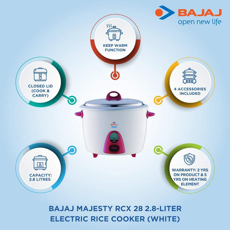 Bajaj Majesty RCX28 Multifunction cooker