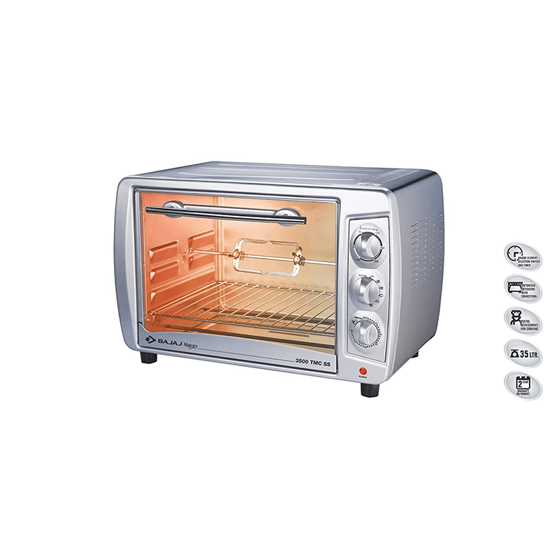 Bajaj Majesty 3500 TMCSS (35 Litre) Oven Toaster Griller (OTG)