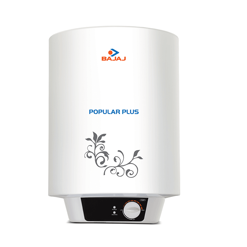 Bajaj Popular Plus 10-Litre Vertical Storage Water Heater (White)