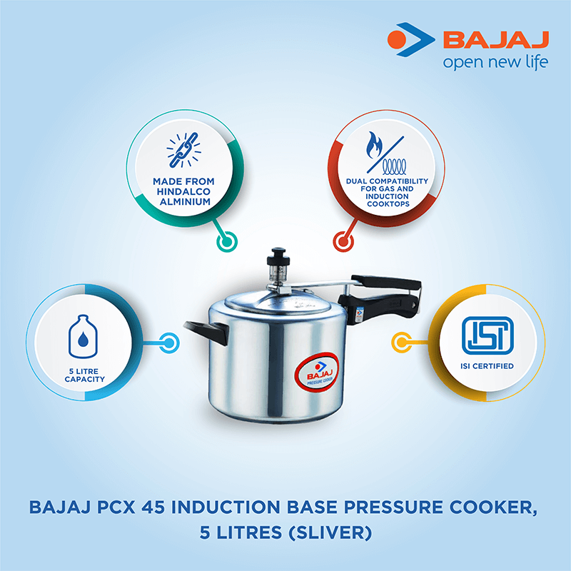 Bajaj Majesty PCX 45 Pressure Cooker - 5 litres