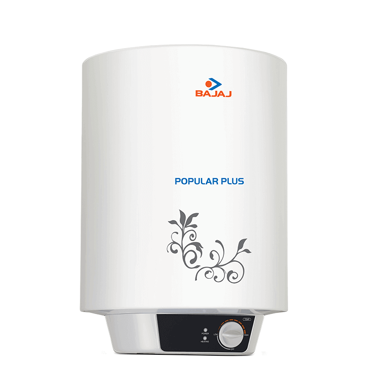 Bajaj Popular Plus 15-Litre Vertical Storage Water Heater (White)